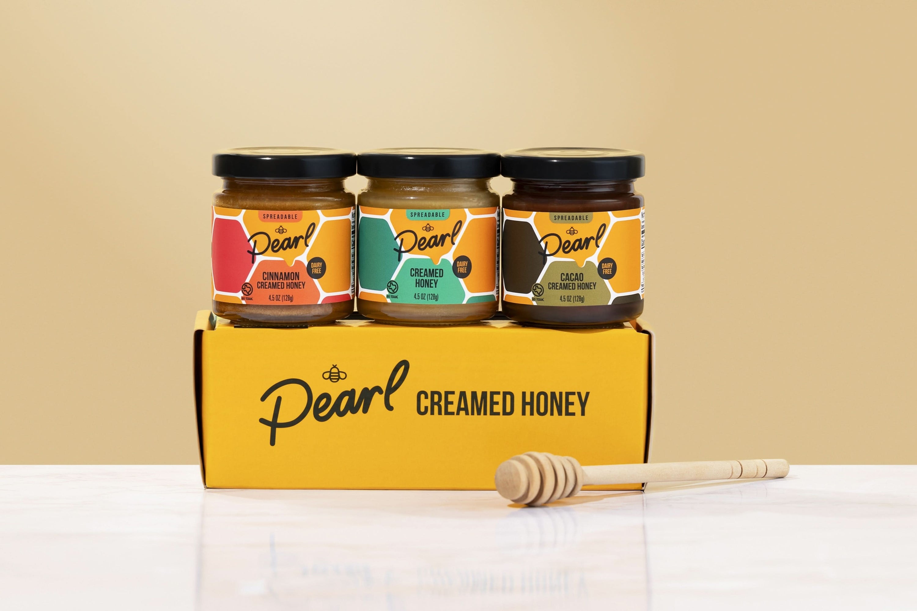Pearl Honey Spreads Tea Time Honey Spread Variety 3 PACK - Gift Box