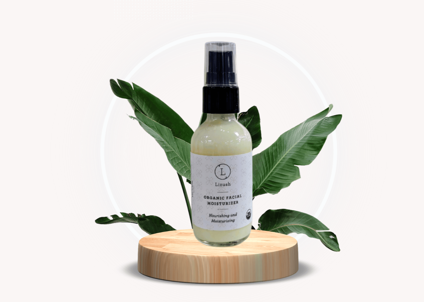 Lizush ORGANIC FACIAL MOISTURIZER Nourishing and Moisturizing