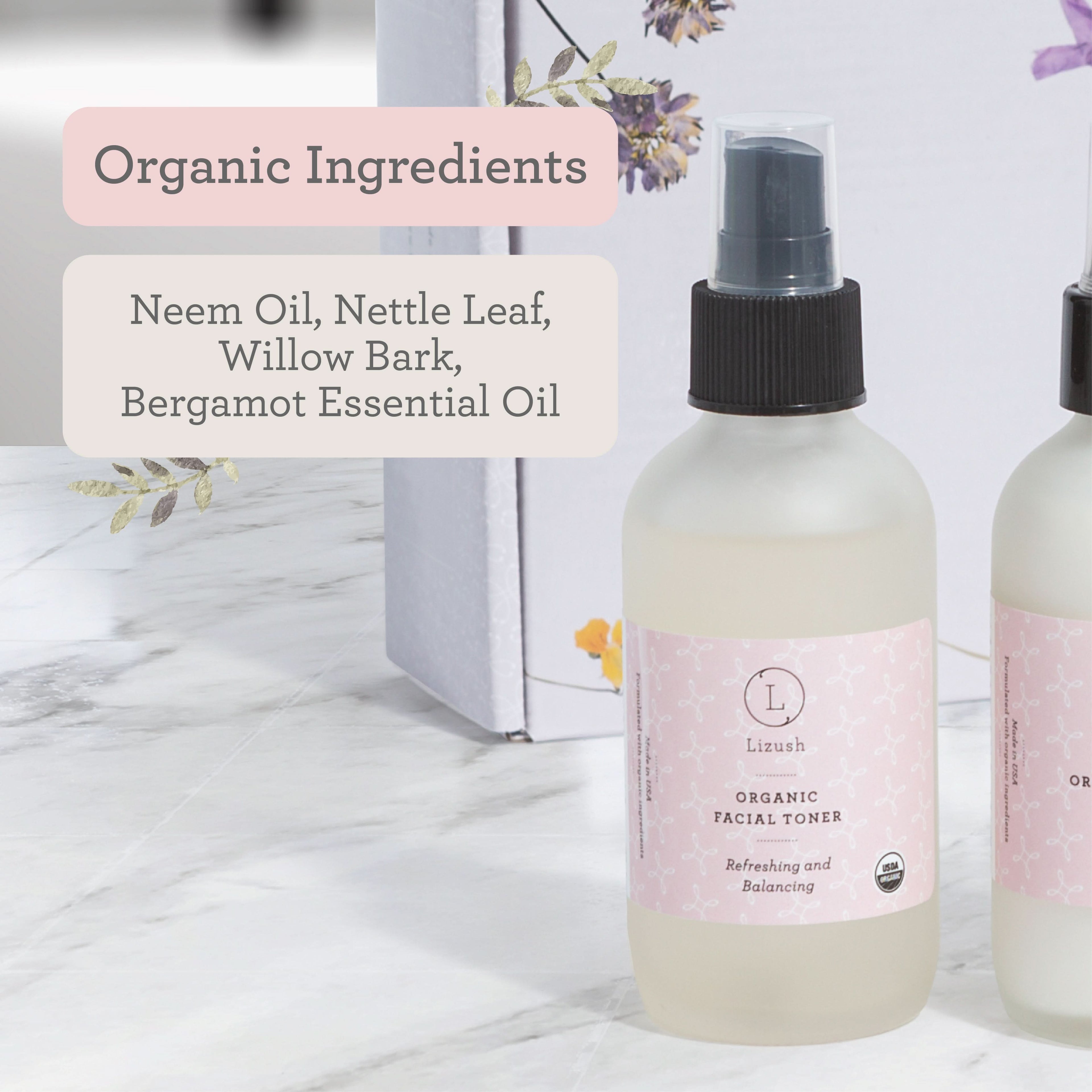 ORGANIC FACIAL TONER Refreshing and Balancing - My American Goods
