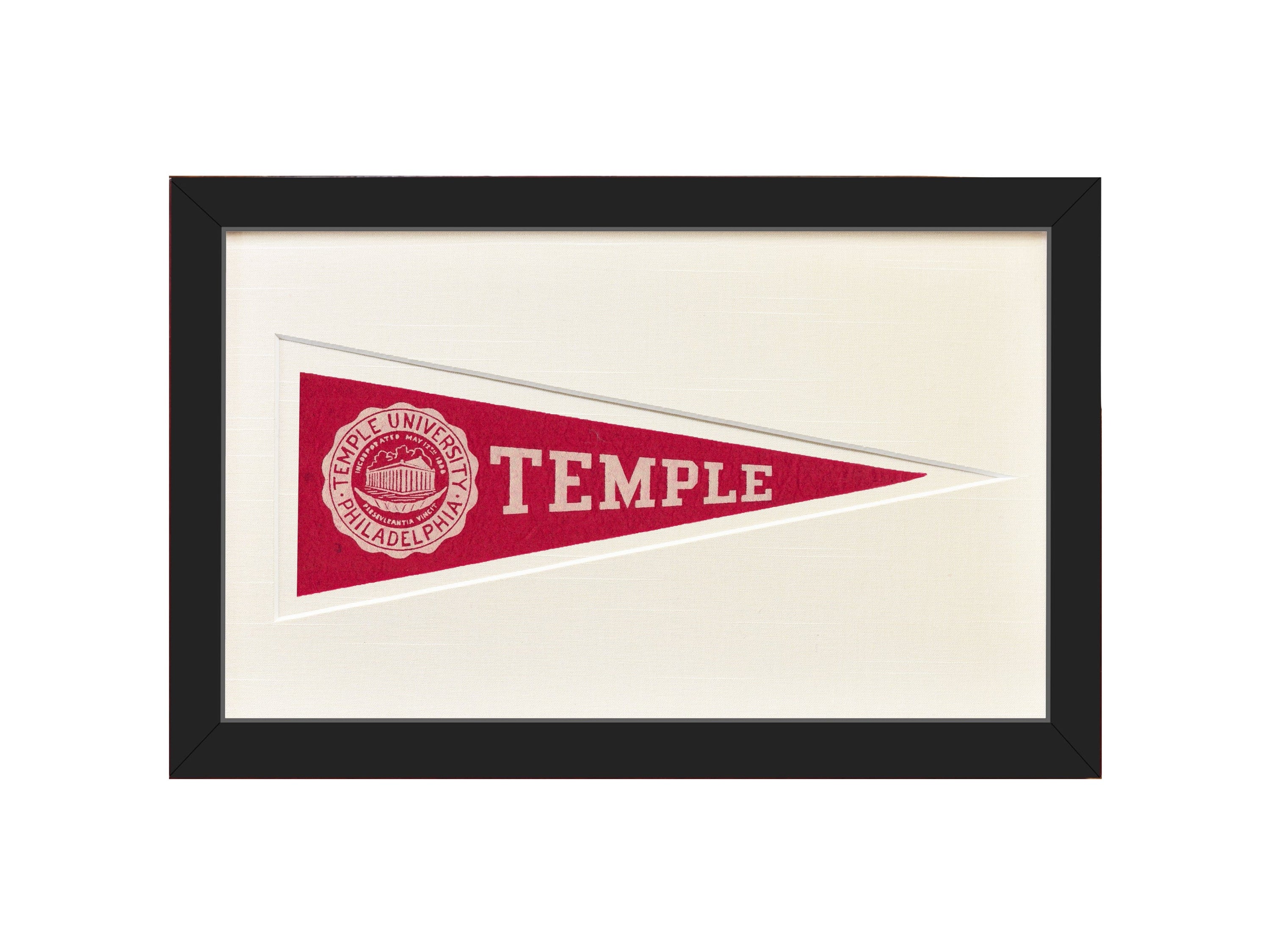 Americana Memories Vintage Temple University Hormel Pennant