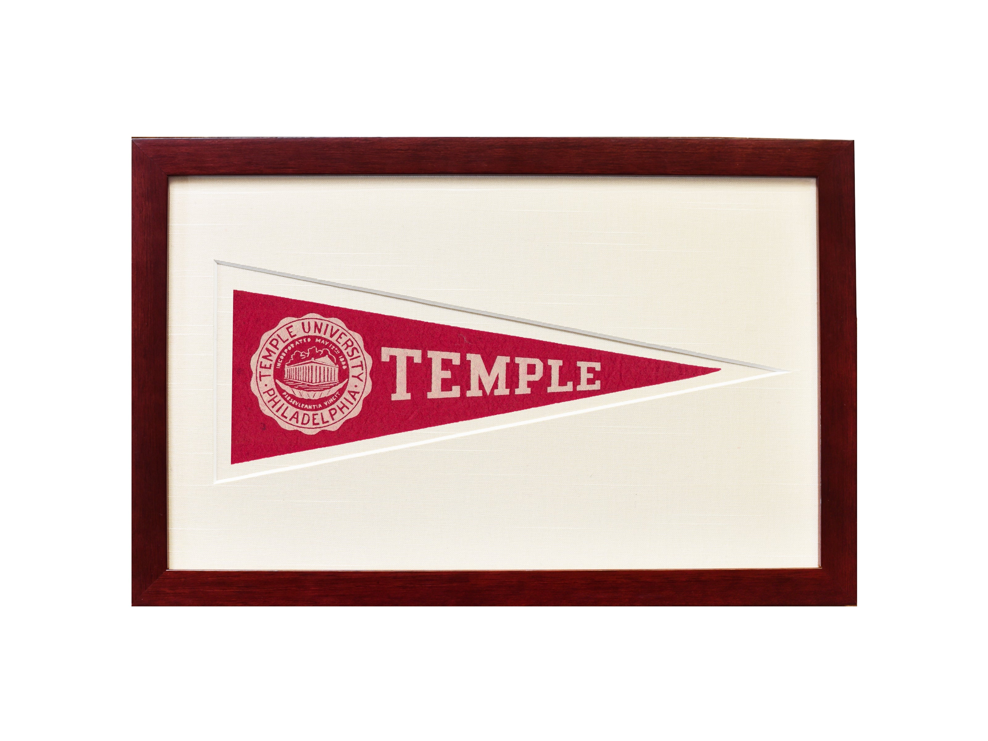 Vintage Temple University Hormel Pennant