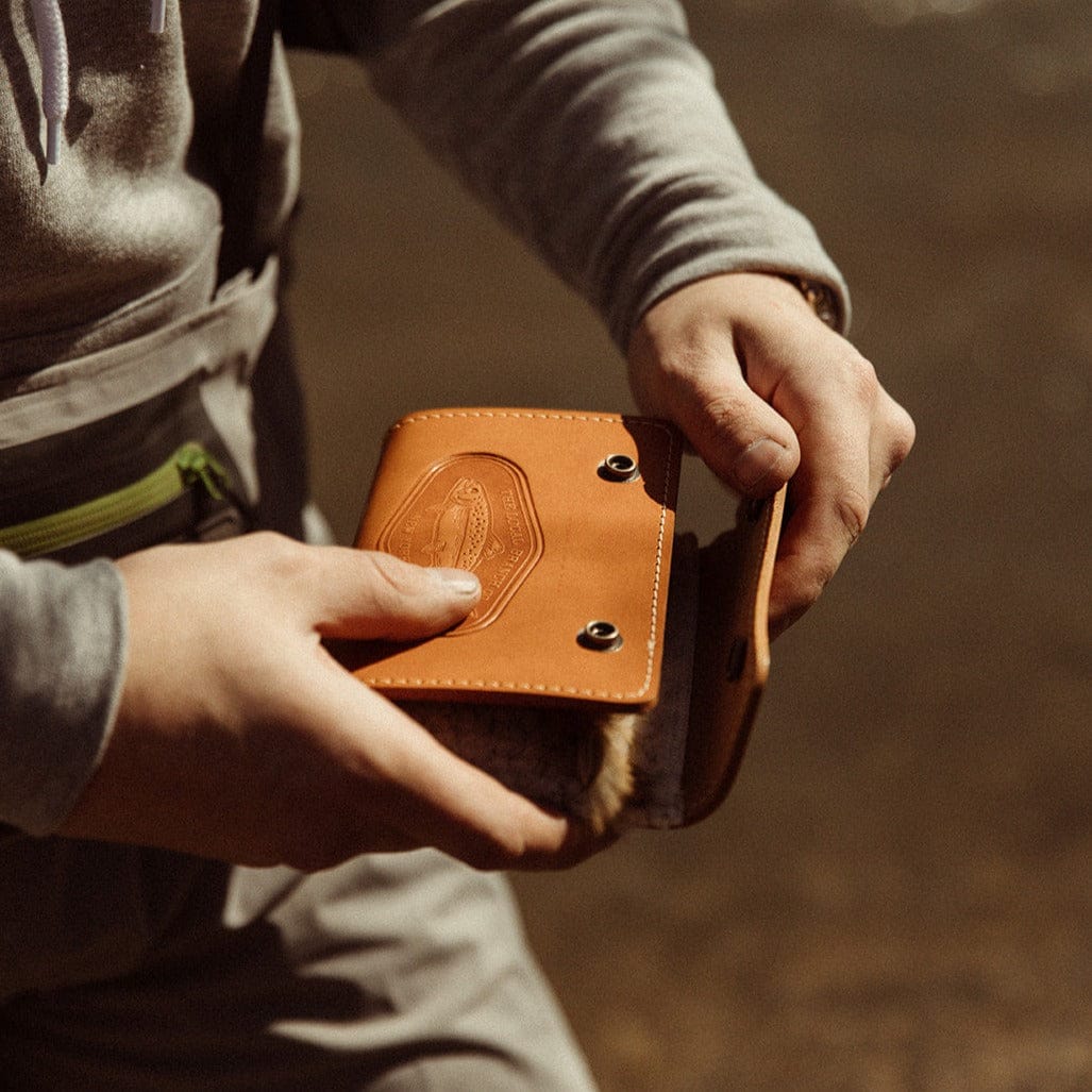 The Local Branch Leather Fly Fisherman Wallet - USA Made