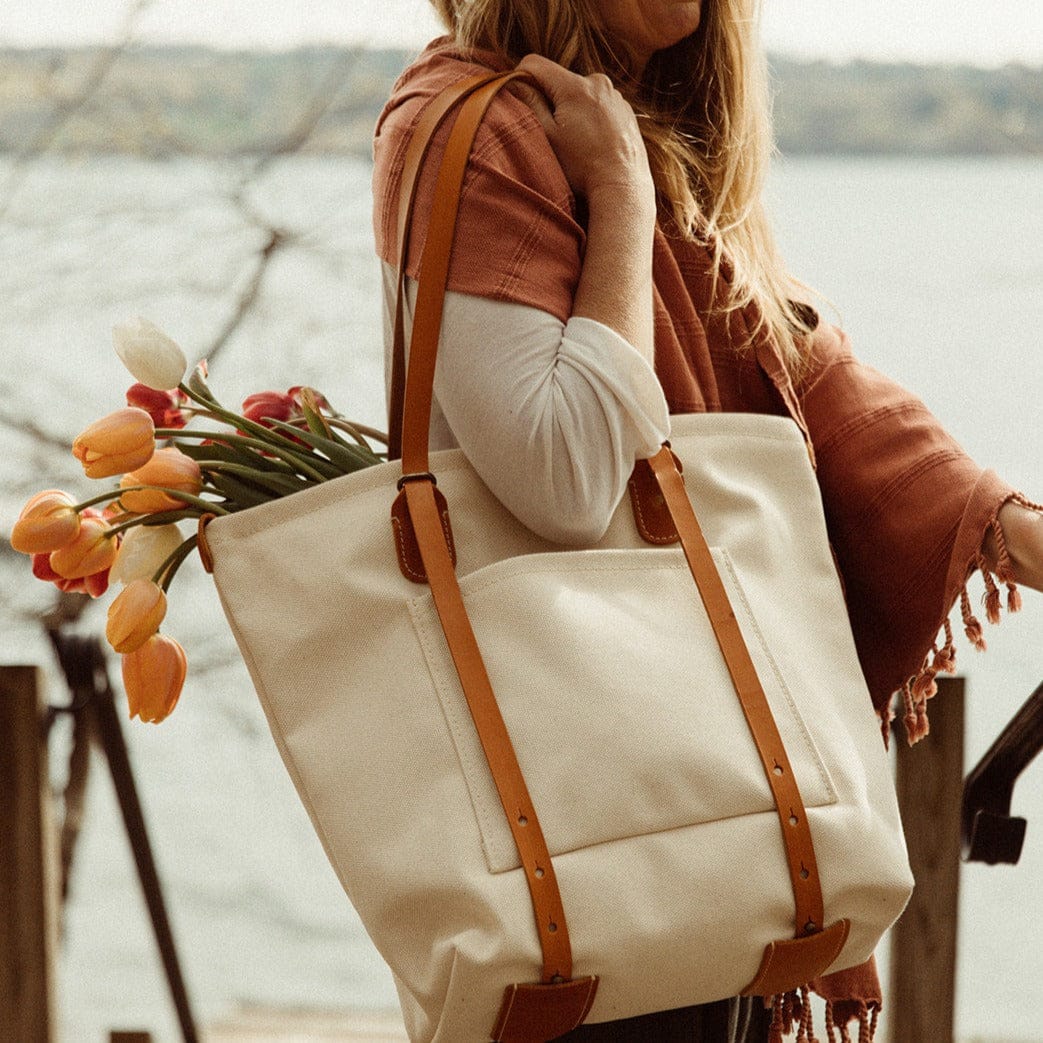 The Local Branch Canvas Crossroads Backpack Tote - USA Made