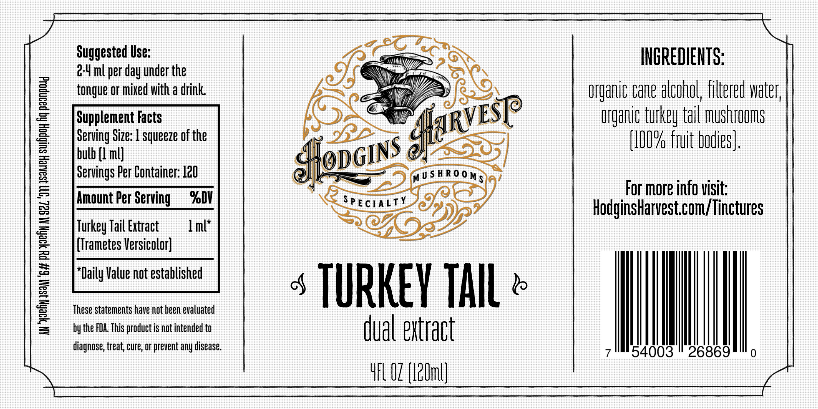 Turkey Tail Dual Extract Tincture - My American Goods
