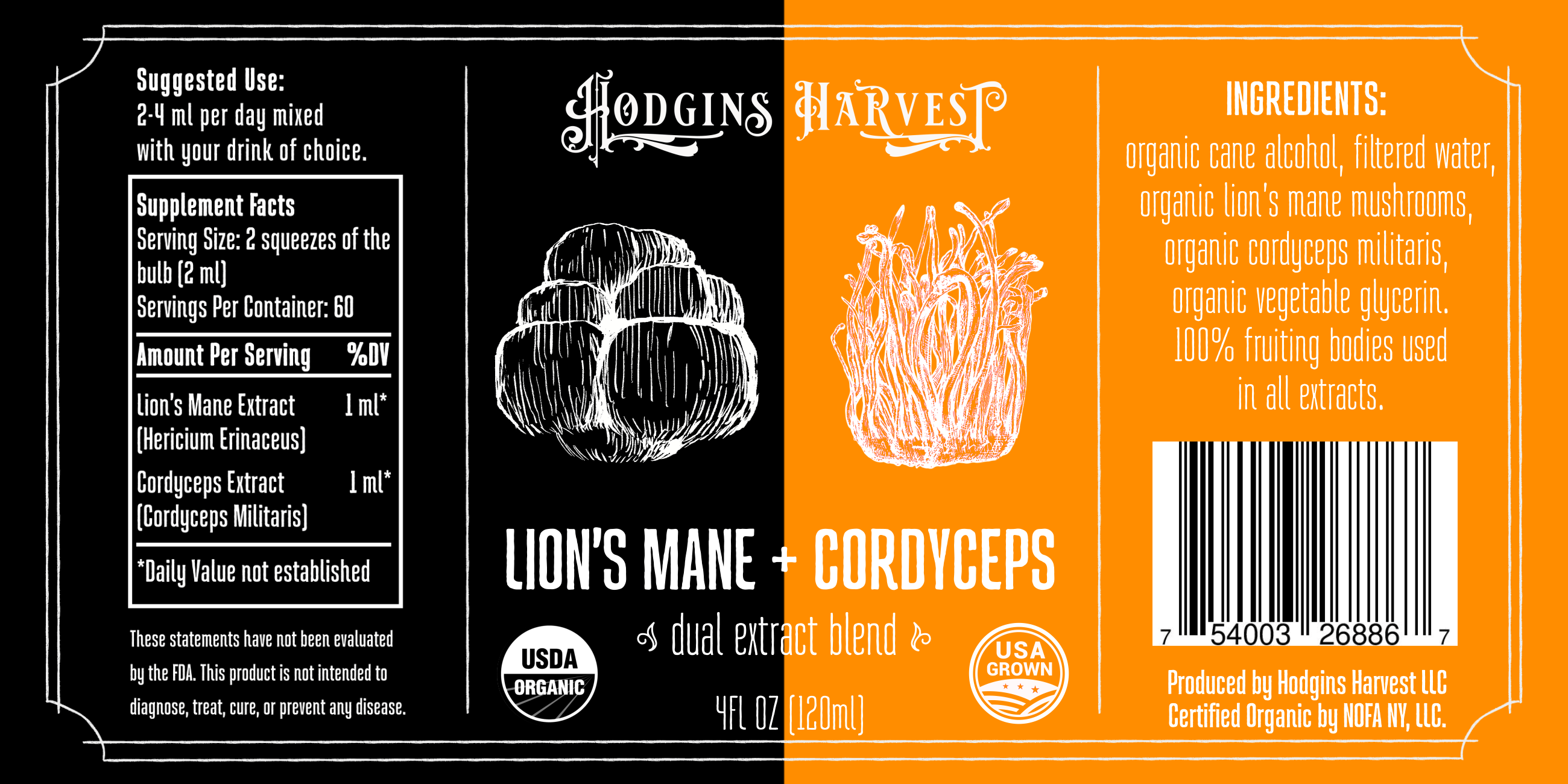 Hodgins Harvest Mushroom Extracts Lion&