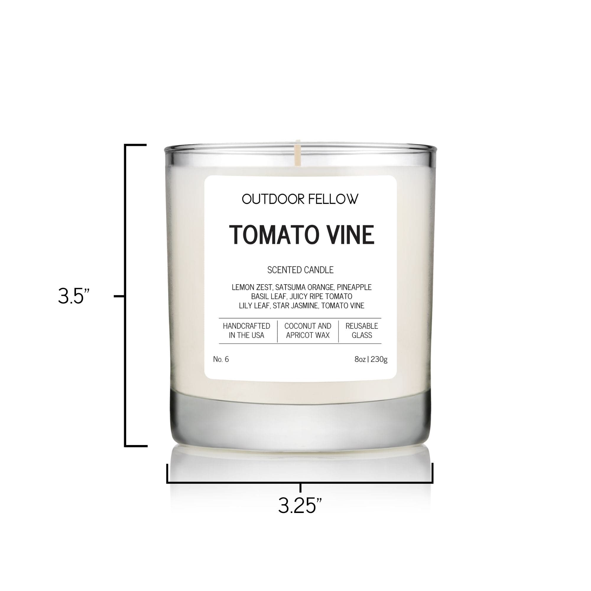 Outdoor Fellow Candles Tomato Vine Scented Candle
