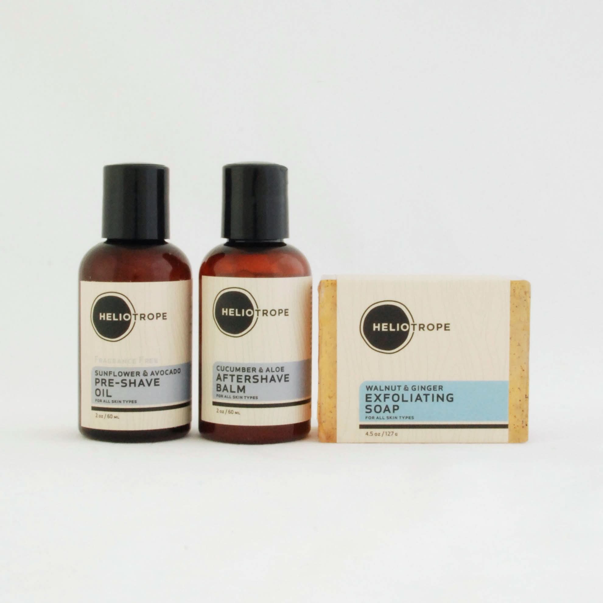 Heliotrope SF Box / Kit Shaving Travel Sampler