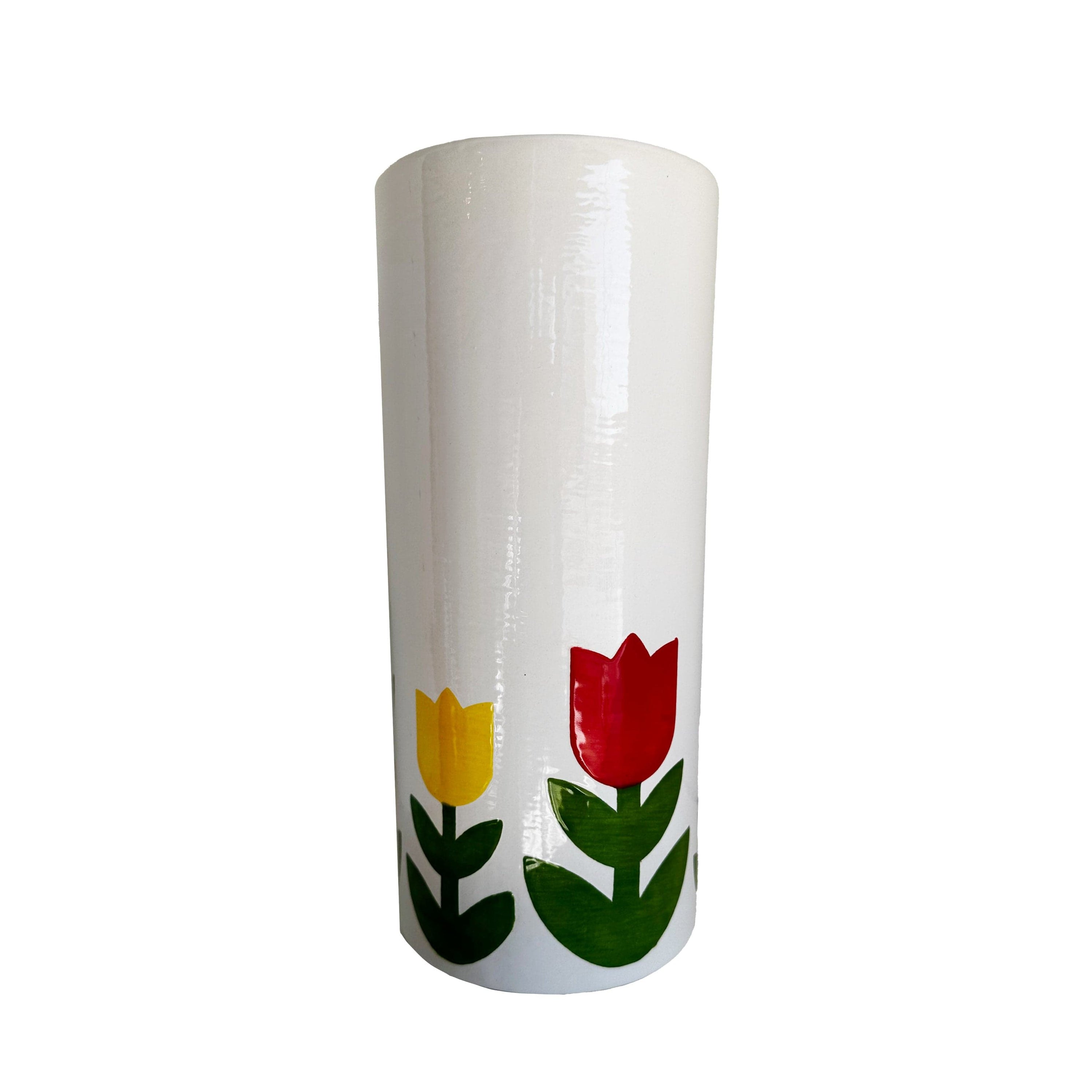Ruby Clay Company Tulip Fever Column Vase