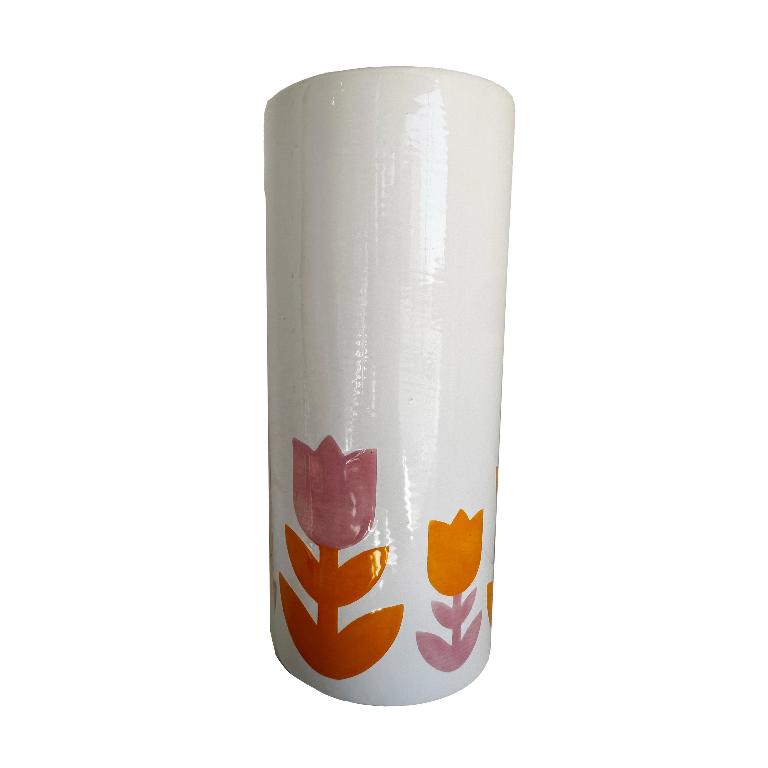 Ruby Clay Company Tulip Fever Column Vase