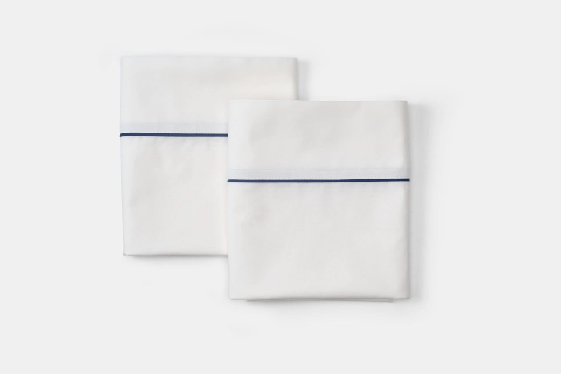 Cotton Bed Pillowcases with Classic Piping Design - My American Goods