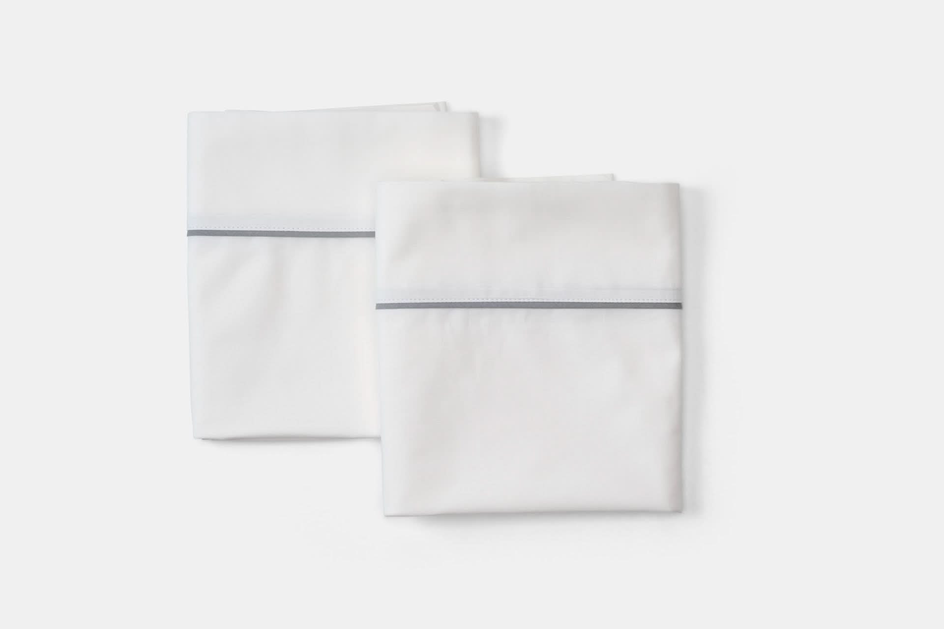 Cotton Bed Pillowcases with Classic Piping Design - My American Goods