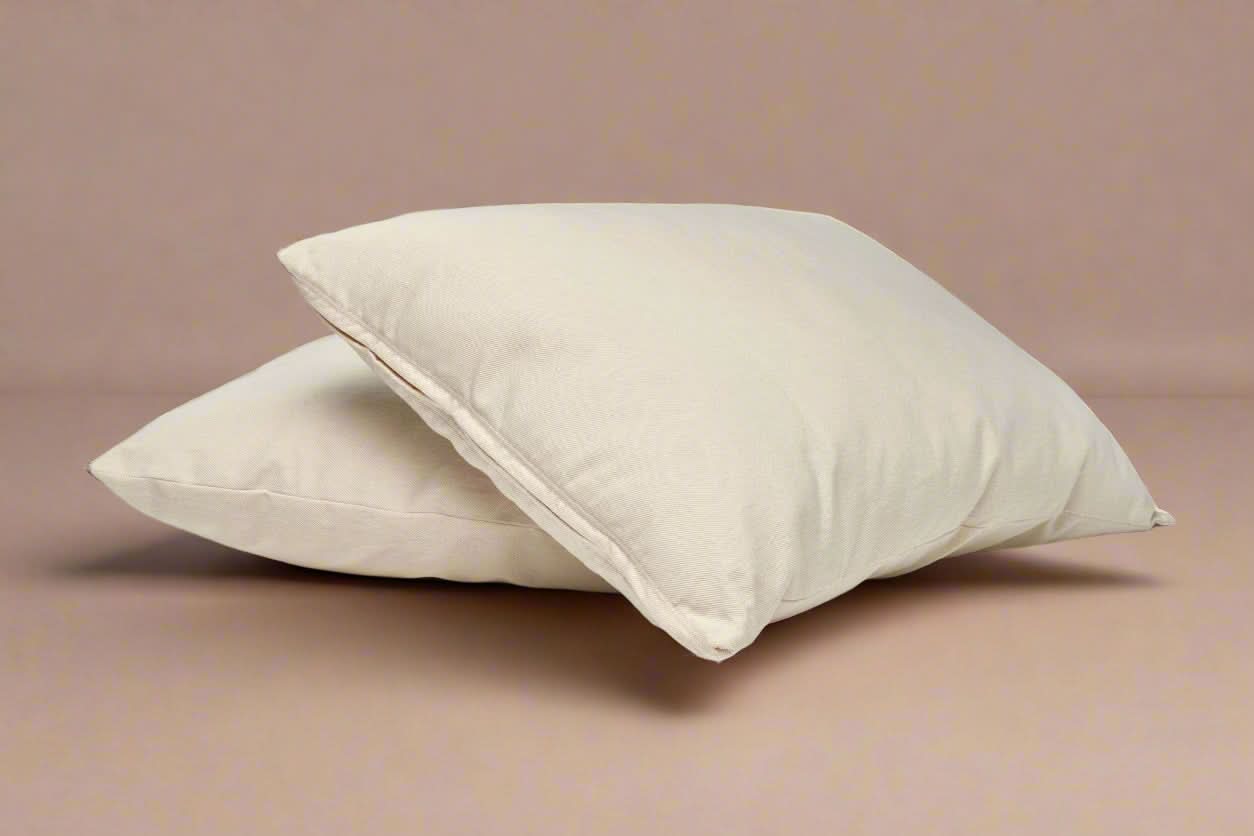 Natural Cotton Pillow With Wool Filling - My American Goods