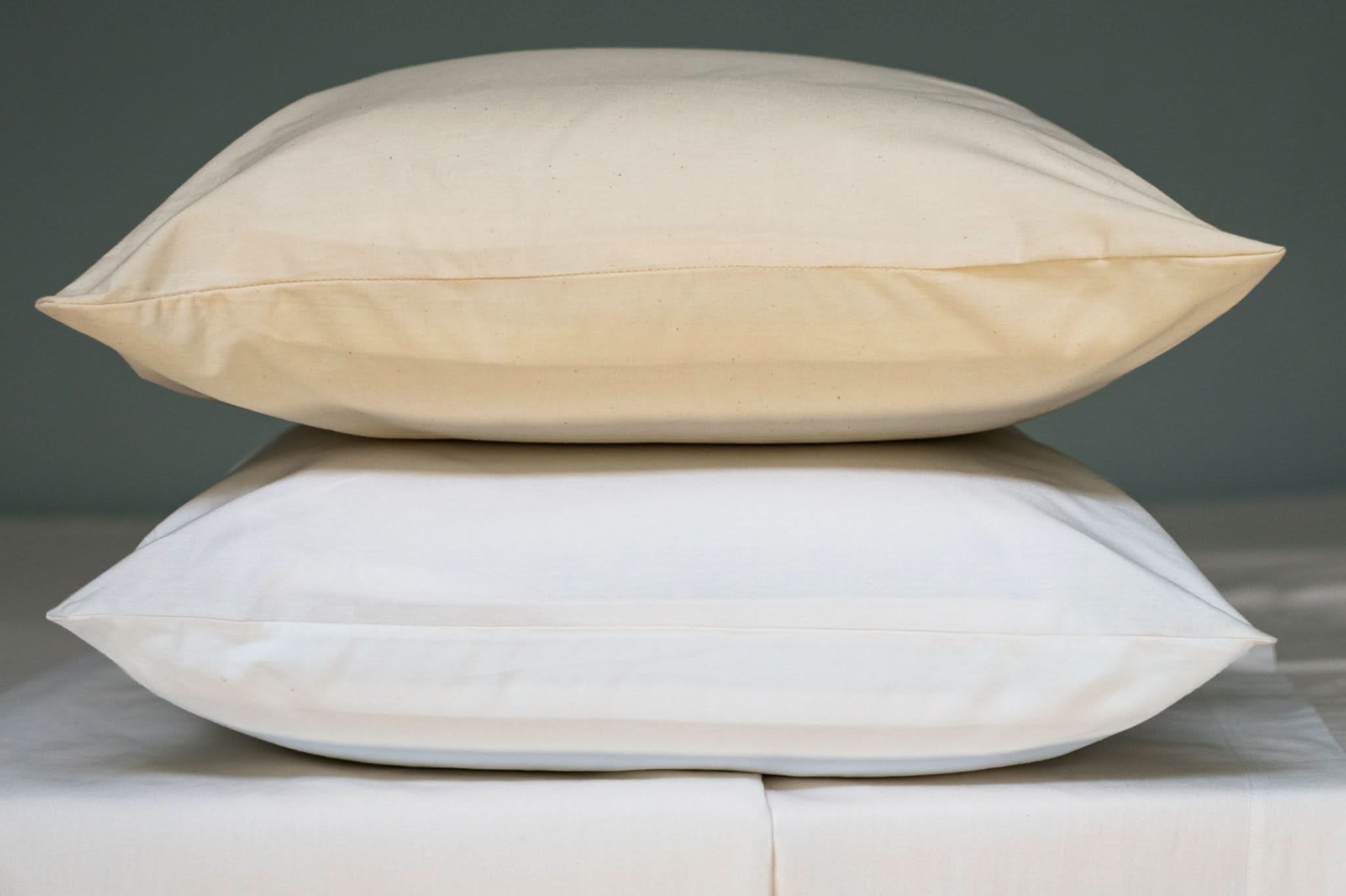 Natural Cotton Bed Pillowcases - My American Goods