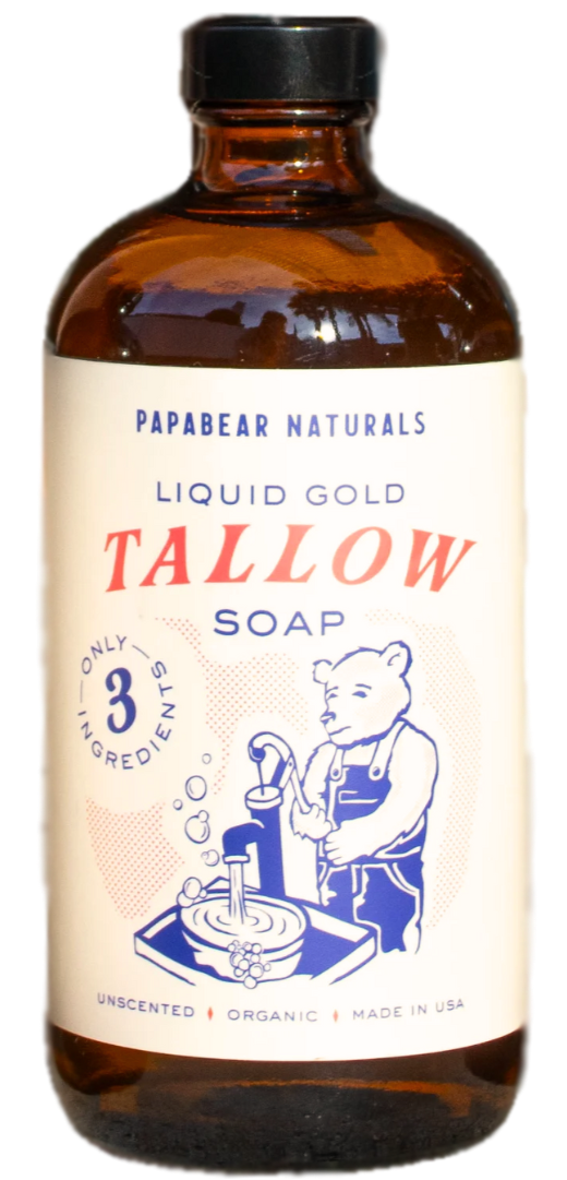 Papabear  Liquid Gold Tallow Soap - My American Goods
