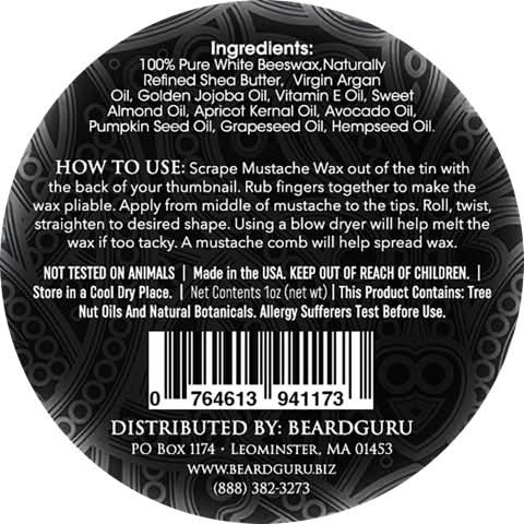 BeardGuru Beard Balm BeardGuru Premium Mustache Wax