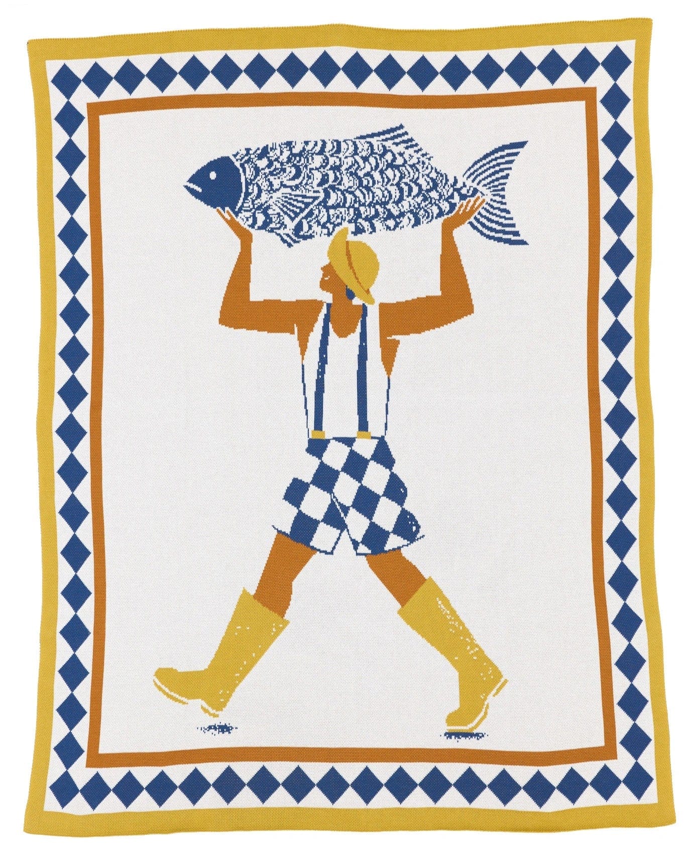 Biquette Throw Blanket Sunny Day in Egyptian Cotton Un Beau Poisson