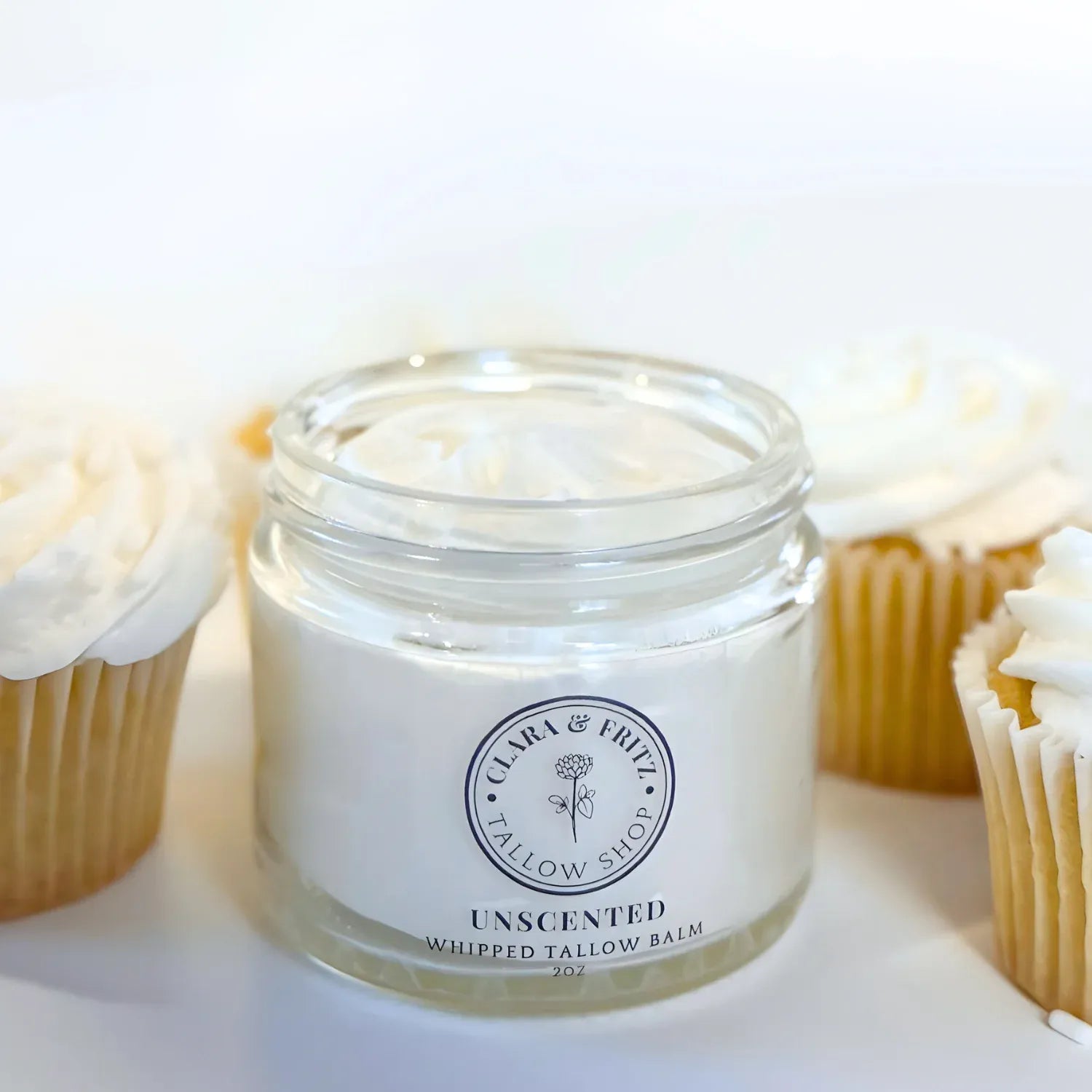 Clara & Fritz Tallow Shop Lotion & Moisturizer 2 fl oz Clara & Fritz Unscented Whipped Tallow Balm