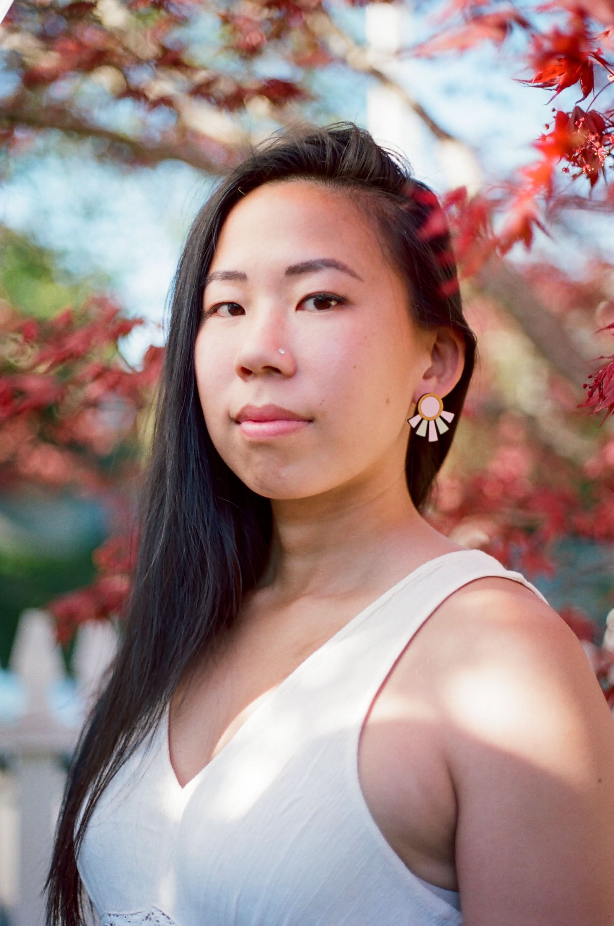 Art Deco Pastel Studs - My American Goods