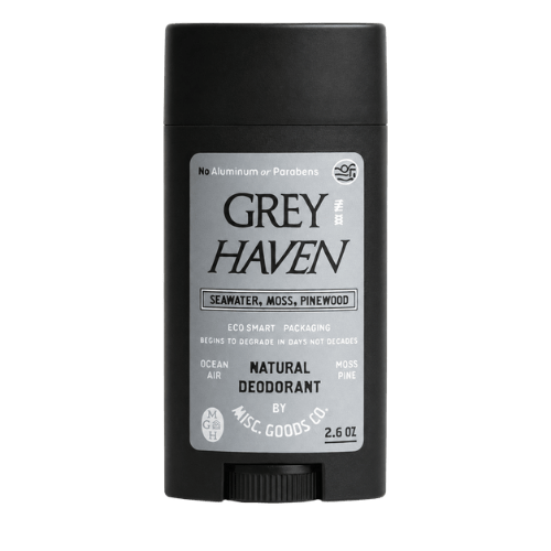 Misc. Goods Co. 1 Stick / 2.6oz "Greyhaven" Natural Deodorant
