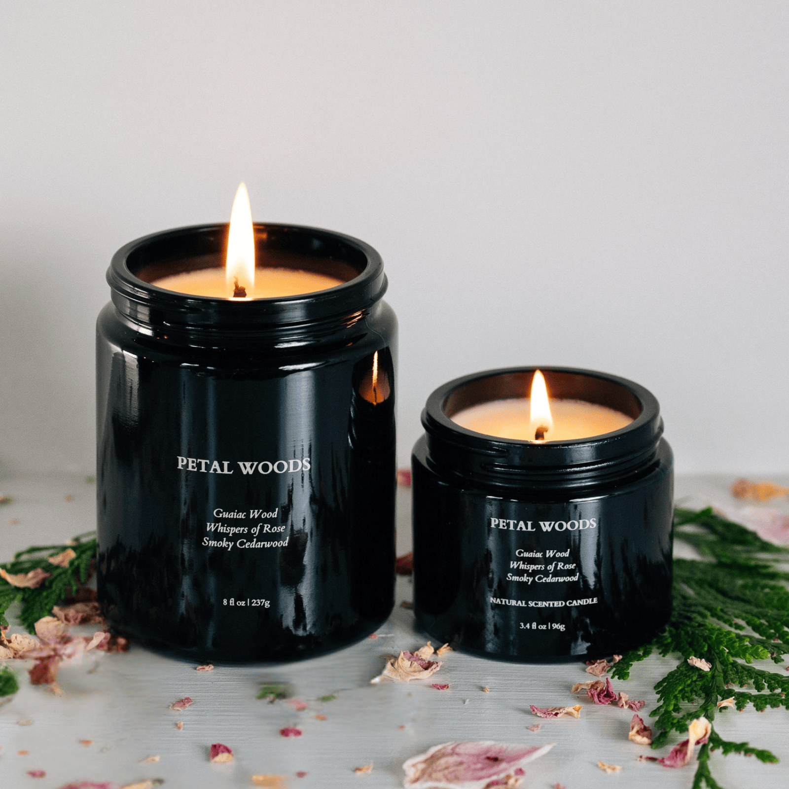 ONYX + PETAL Candle Petal Woods - 100% Natural Scented Candle