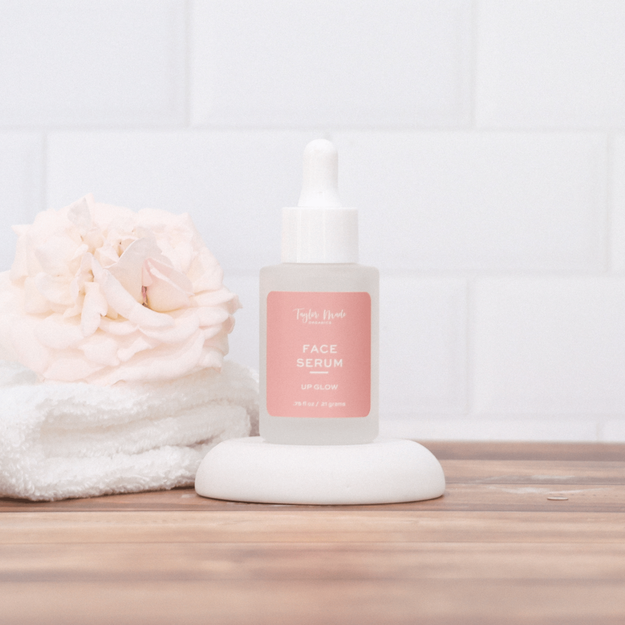 Taylor Made Organics eye serum UpGlow Organic Face Serum | Collagen | Hyaluronic Acid
