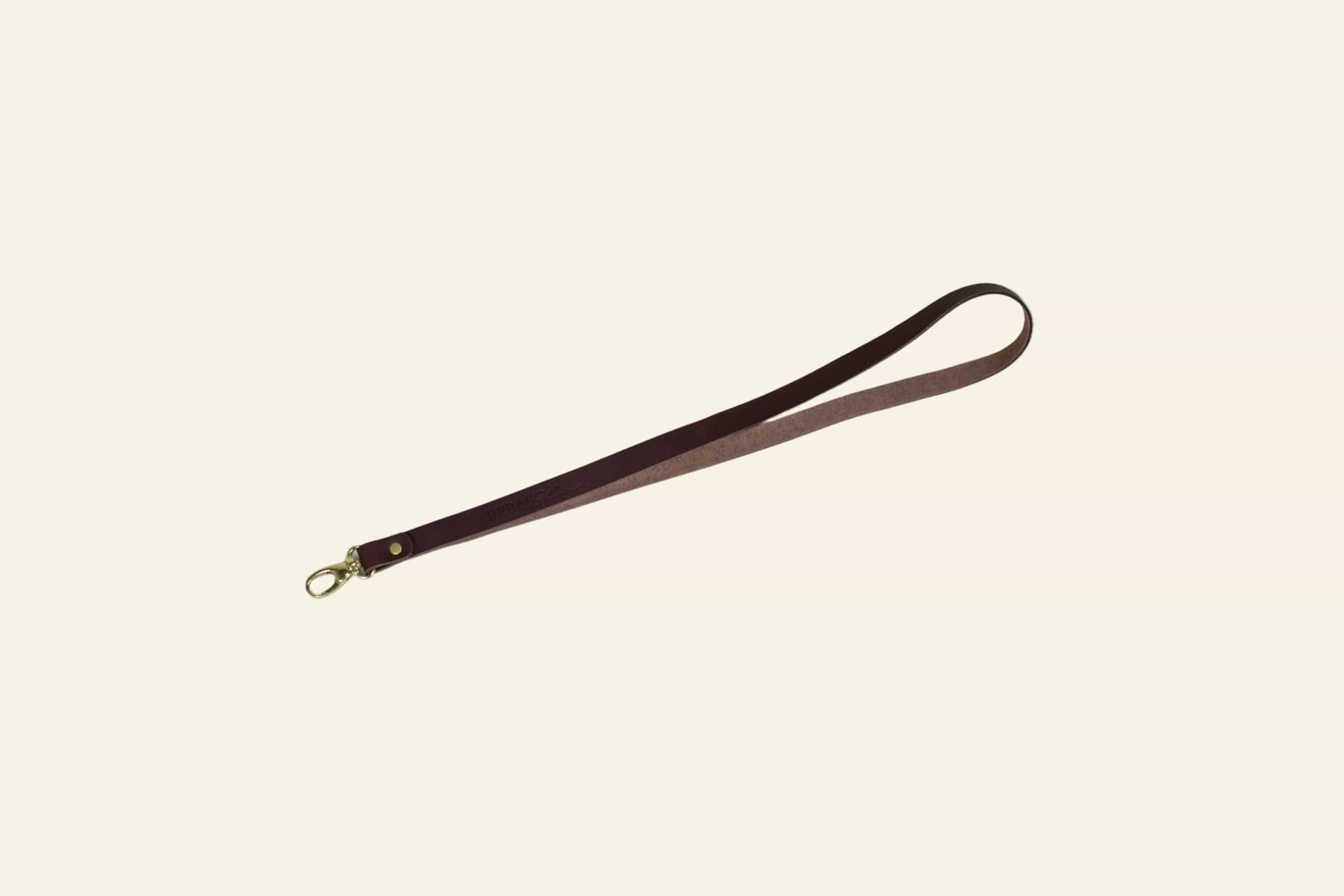 Urban Southern Accessories Chestnut Brown Leather Lanyard