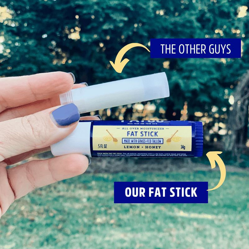 Fat Stick, Lemon + Honey, 0.5 Oz - My American Goods