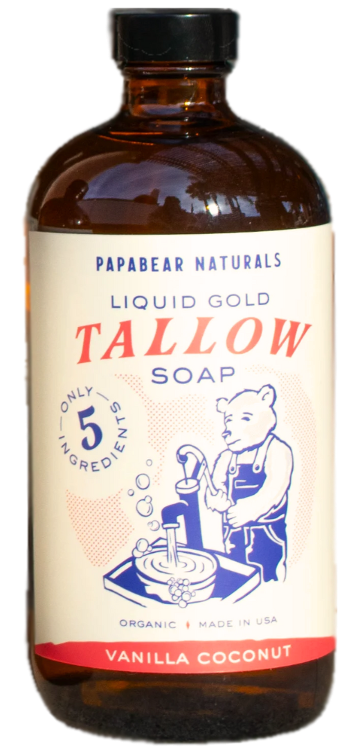 Papabear Liquid Gold Tallow Soap - My American Goods