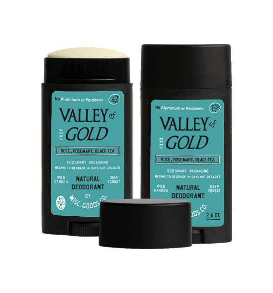 Misc. Goods Co. 2 Sticks / 5.2oz "Valley of Gold" Natural Deodorant