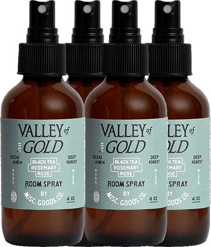Misc. Goods Co. 4 Sprays / 16oz "Valley of Gold" Room Spray