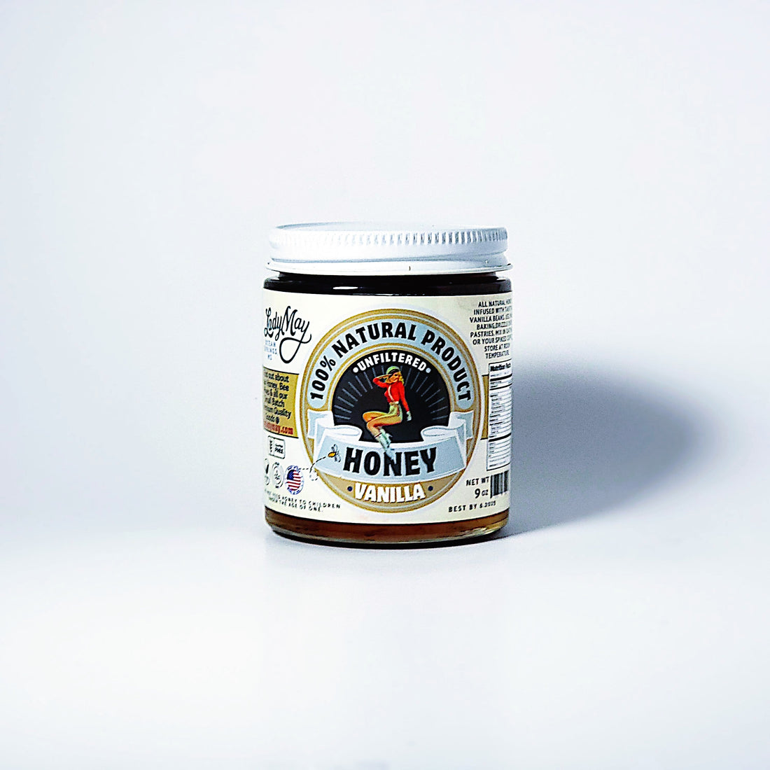 Vanilla Infused Raw Honey - My American Goods