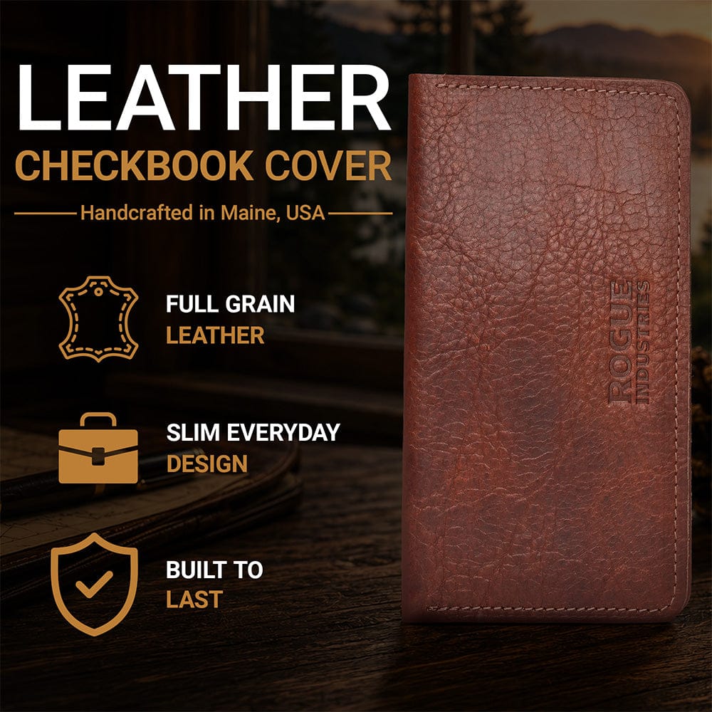 Rogue Industries Leather Checkbook Cover