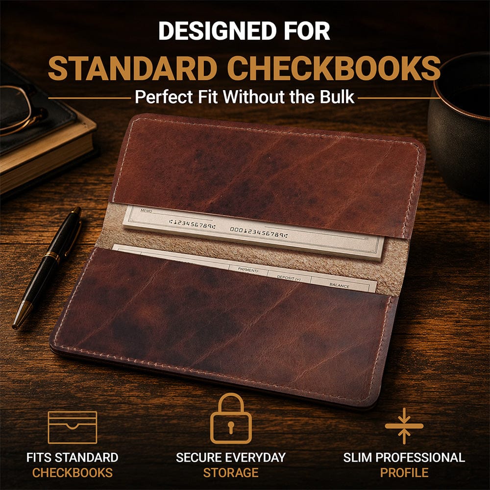 Rogue Industries Leather Checkbook Cover
