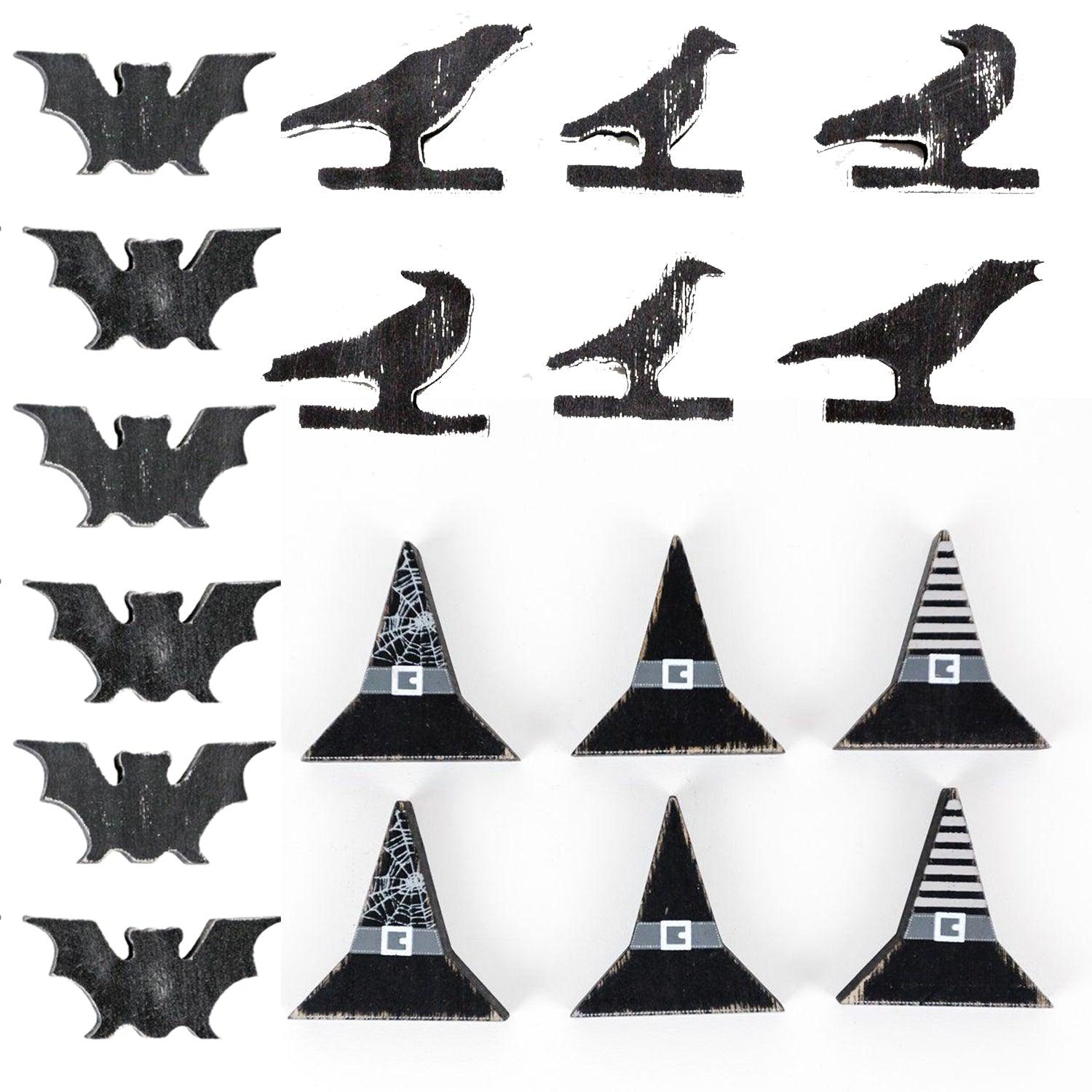 Gia Roma Fall Halloween Wood 6pk