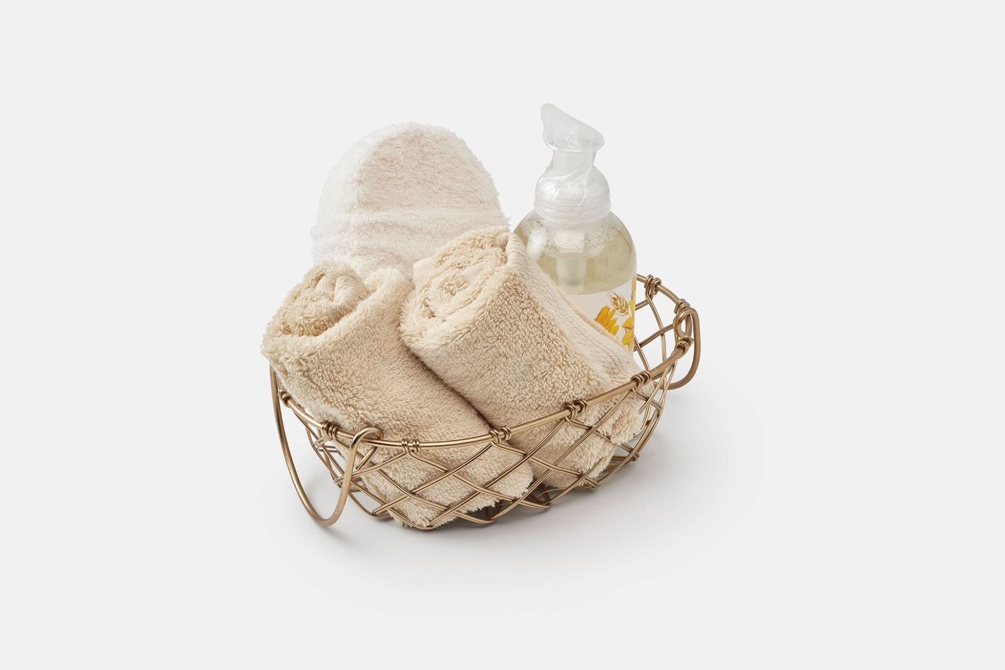 American Blossom Linens Bath Natural Bathroom Washcloths Made of Luxury USA Cotton