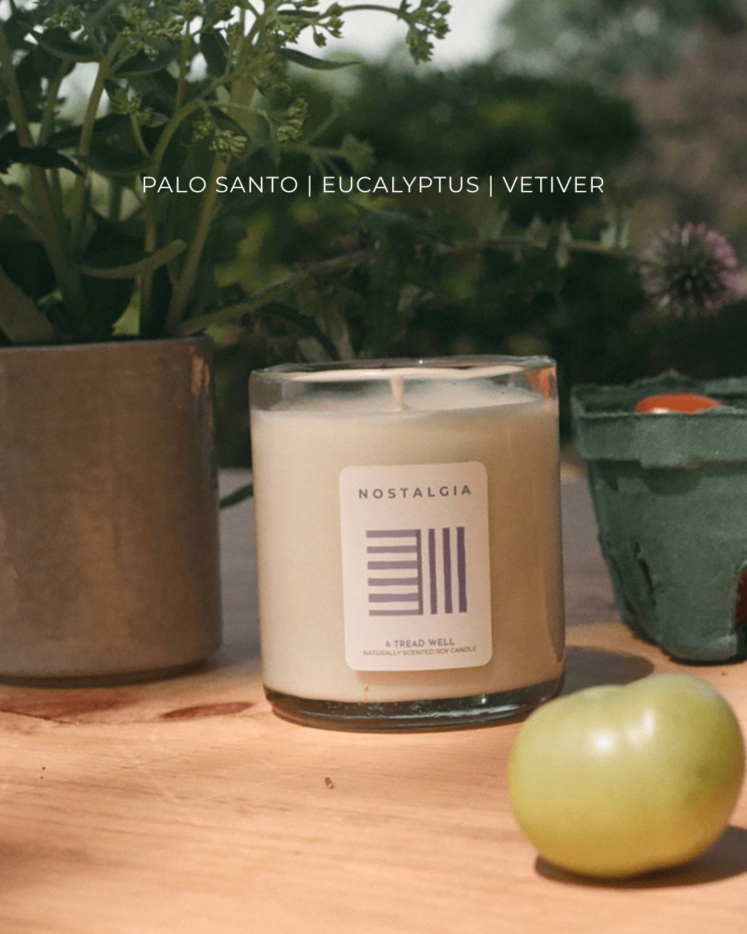 & Tread Well Candle Natural Candle - Nostalgia