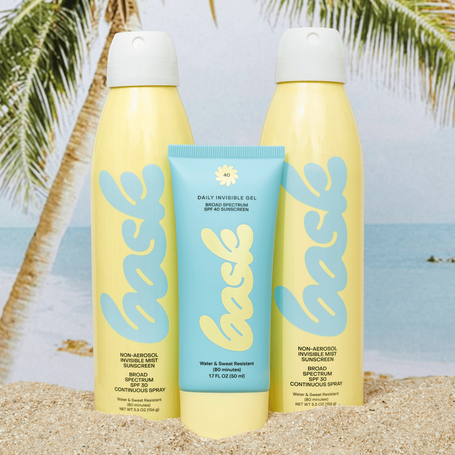 Bask Suncare Sunscreen The Transparent Trio