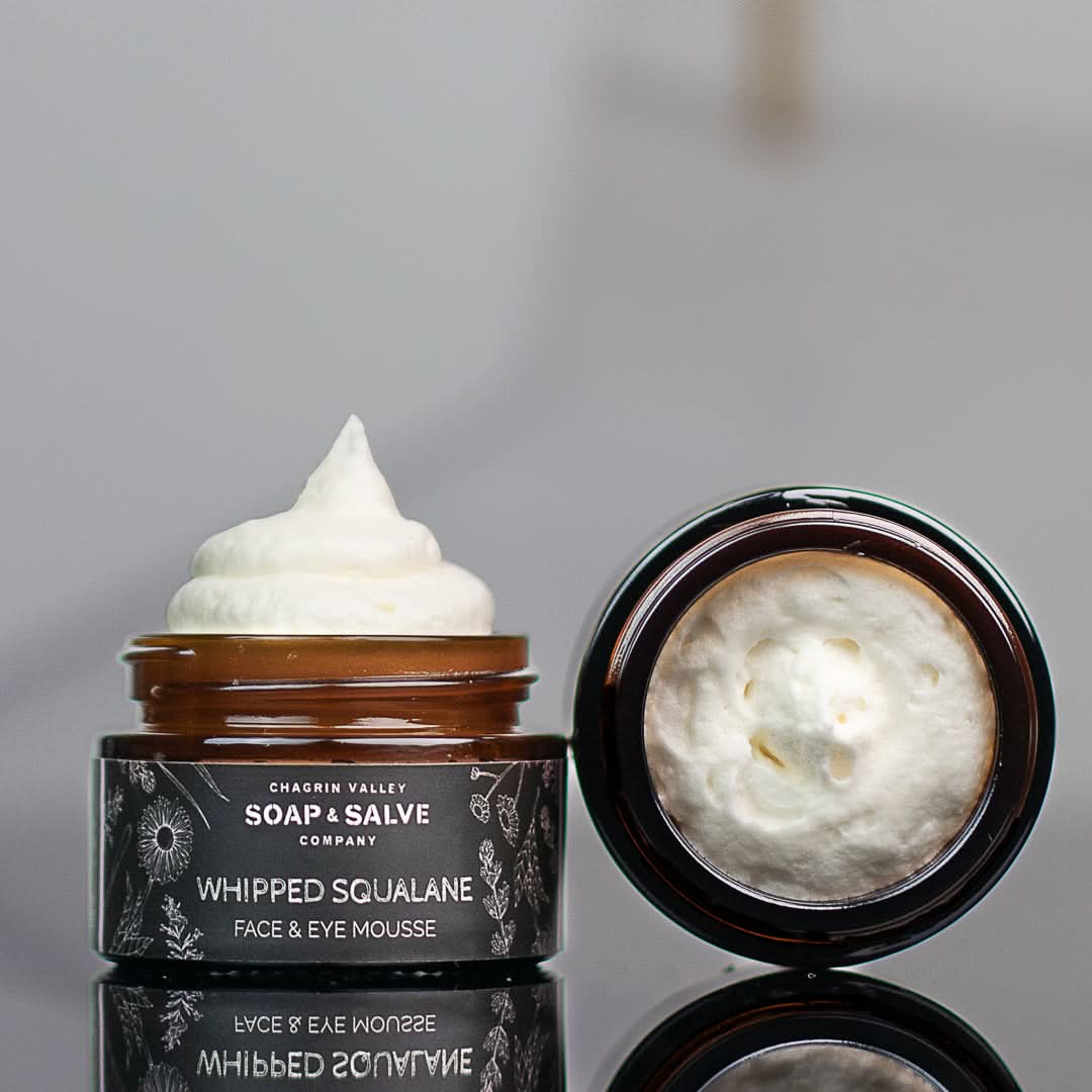 Chagrin Valley Soap & Salve Whipped Butters 1 fl oz Jar Whipped Squalane Face & Eye Cream