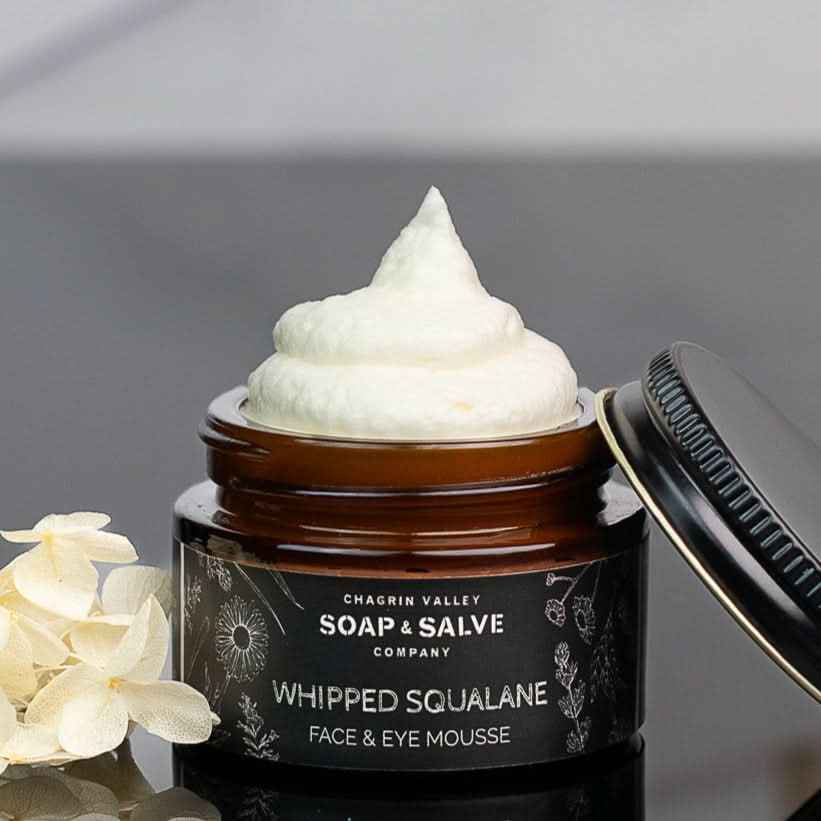 Chagrin Valley Soap & Salve Whipped Butters 1 fl oz Jar Whipped Squalane Face & Eye Cream