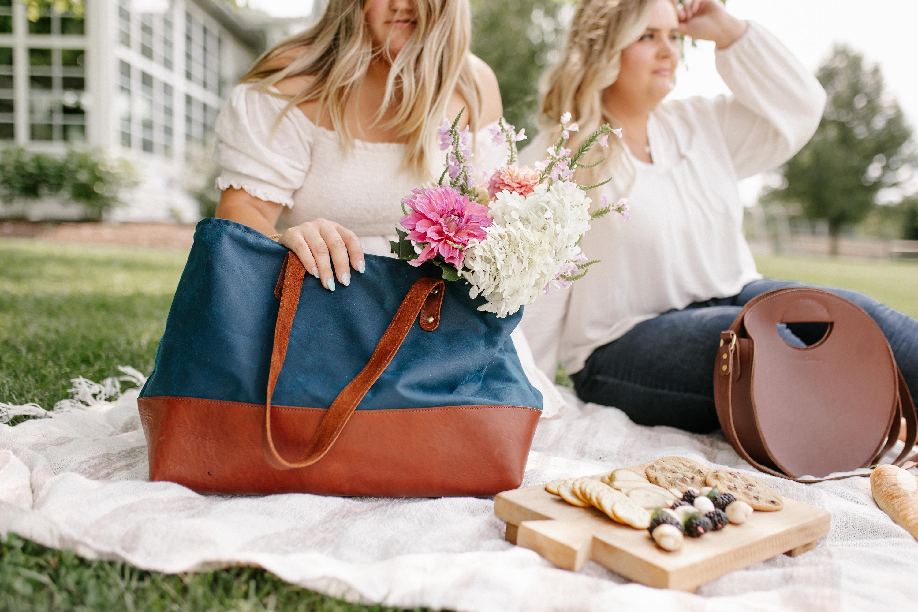 Urban Southern Totes Sapphire Large Canvas Tote