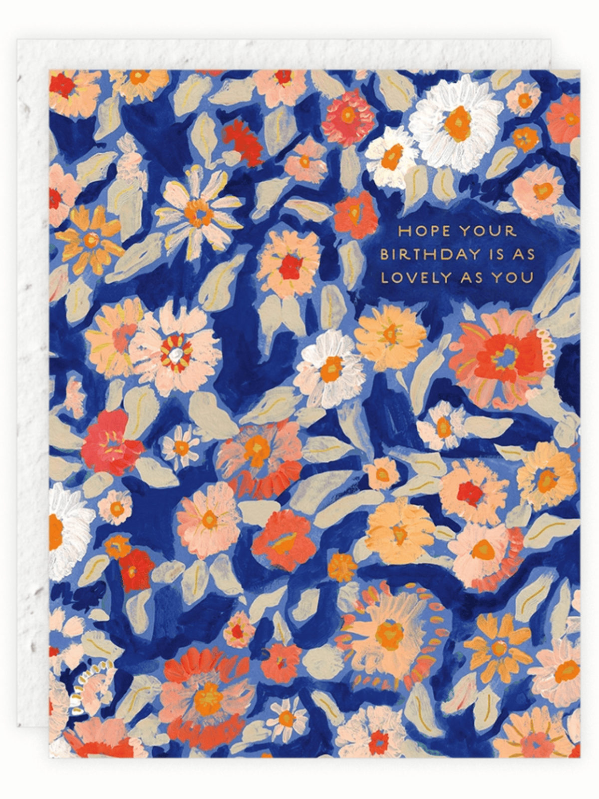 Ash & Rose Greeting & Note Cards Wildflower Floral - Seeded Birthday Card
