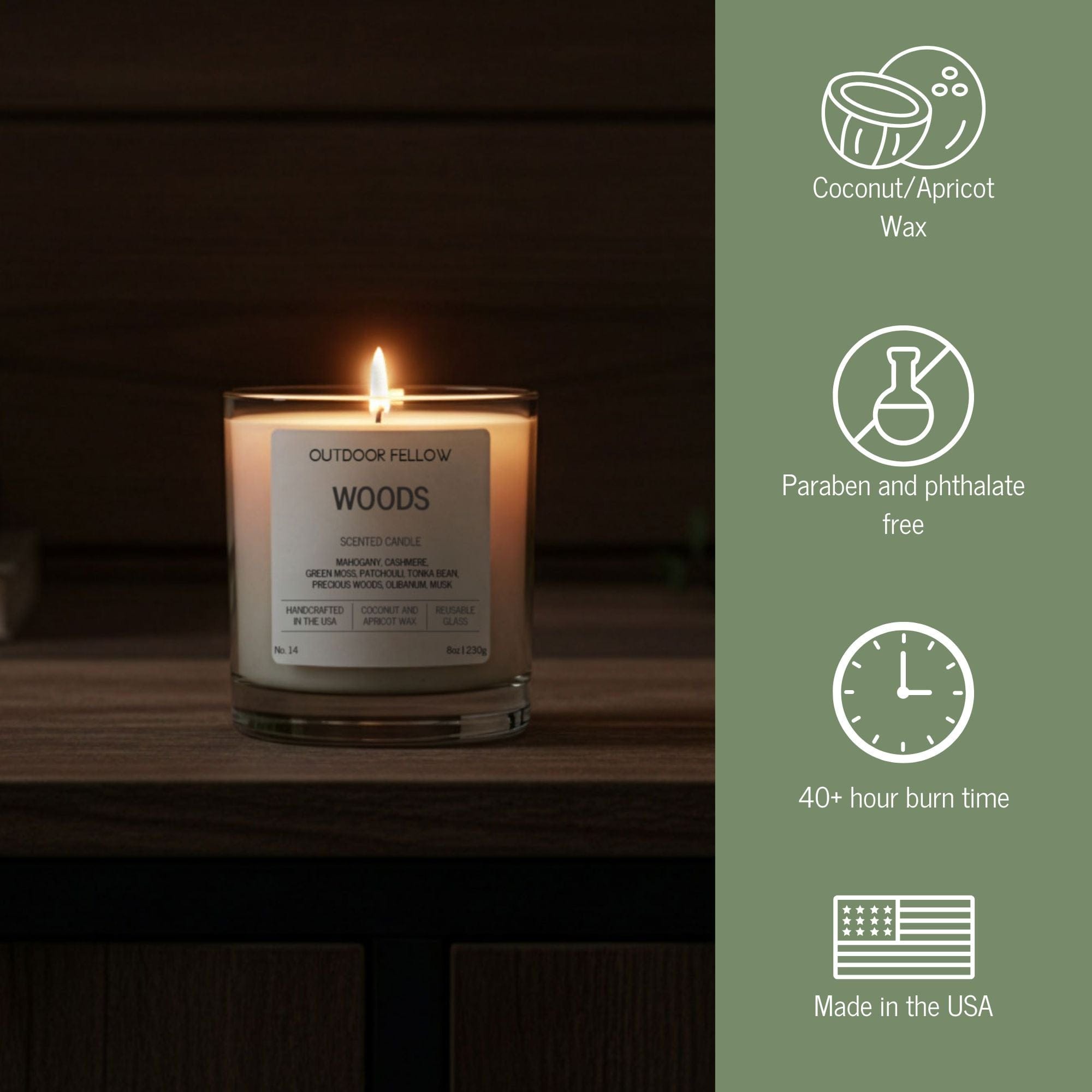 Outdoor Fellow Candles Woods Scented Candle
