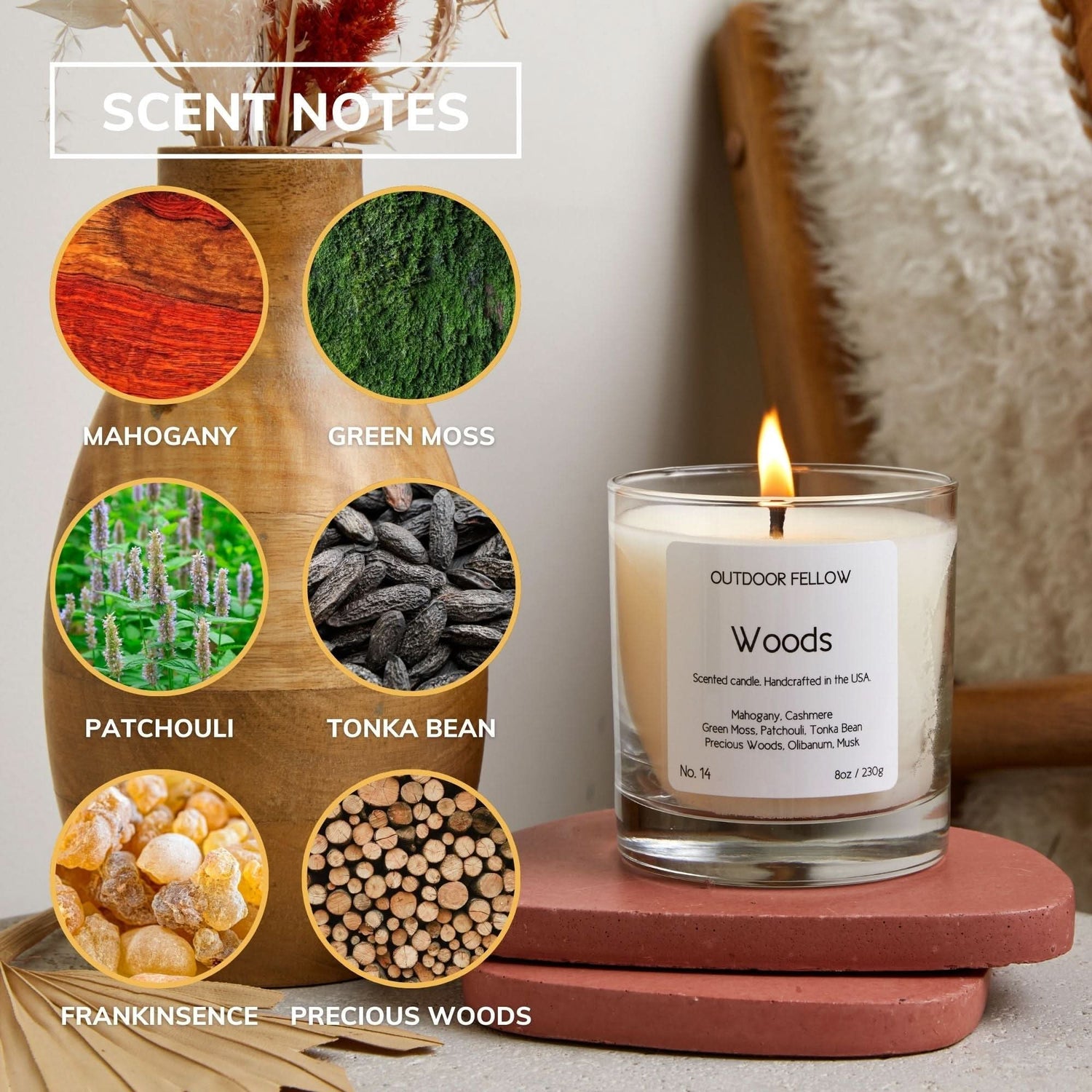 Woods Scented Candle - My American Goods