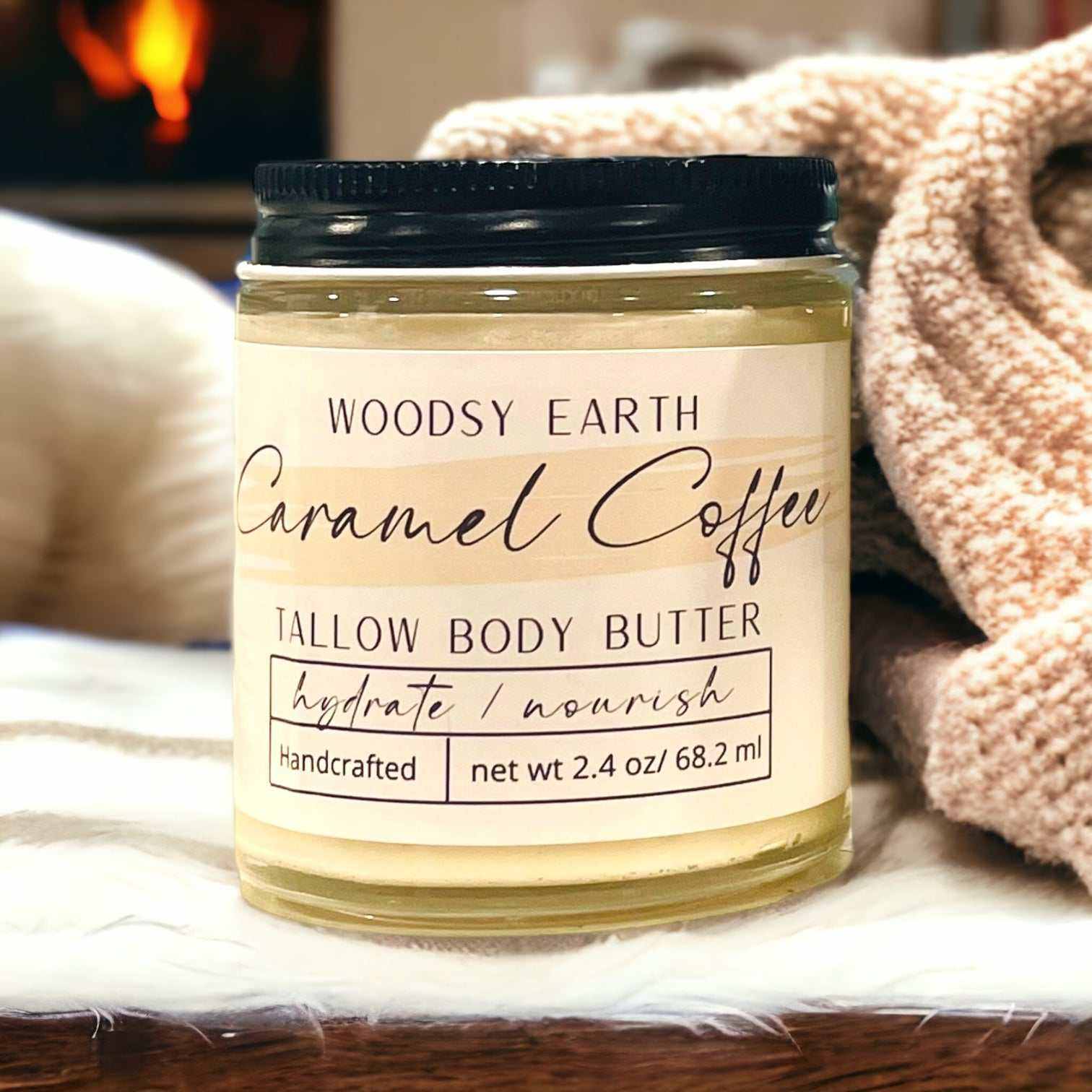 Woodsy Earth Whipped Body Butter Caramel Coffee Body Butter