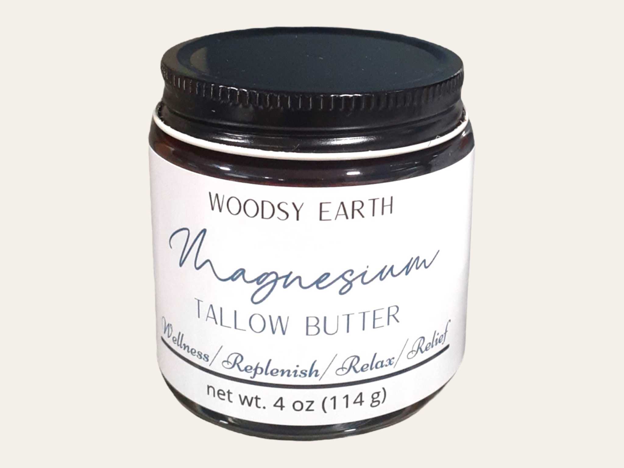 Woodsy Earth Magnesium Body Butter Magnesium Butter with St. John&