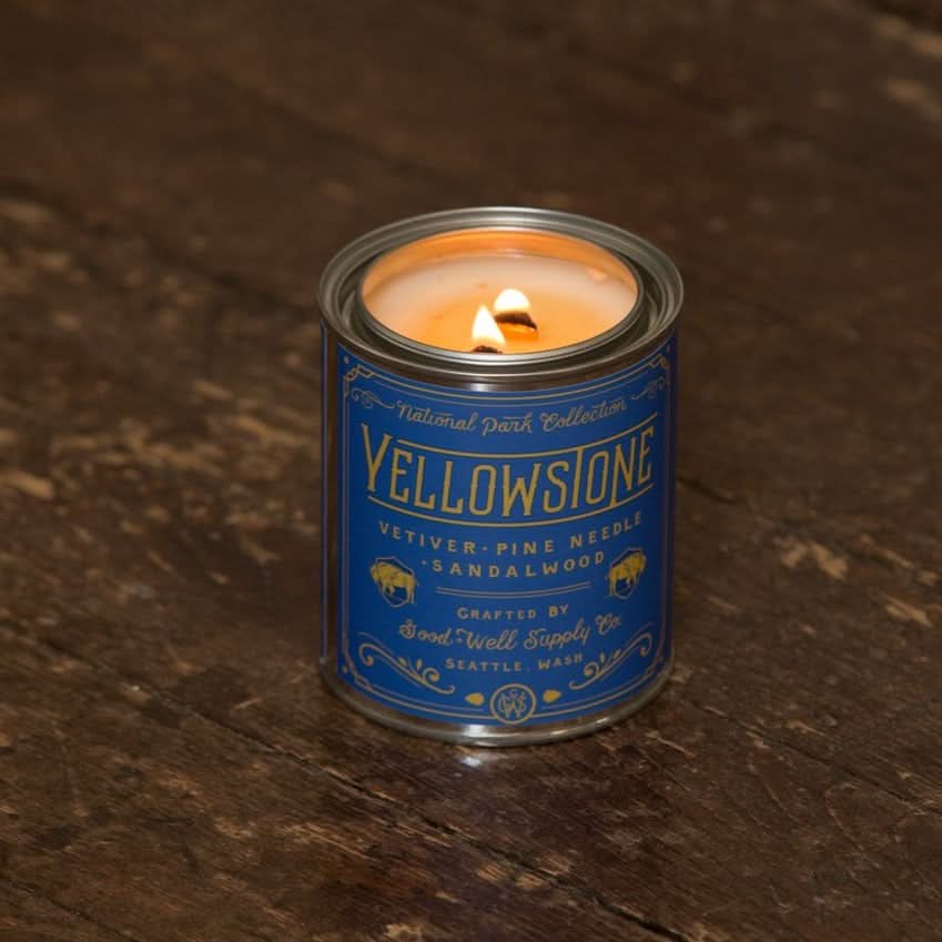 Good & Well Supply Co Candles Yellowstone National Park Candle