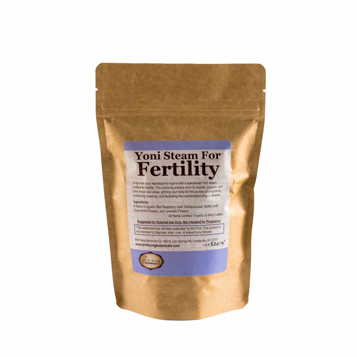 Birth Song Botanicals Co. Yoni steam Yoni Steam for Fertility* Organic Herbal Vaginal Steaming Blend to Support Fertility and Womb Health, V Steam Herb, Vaginal and Uterine Care 3 oz.