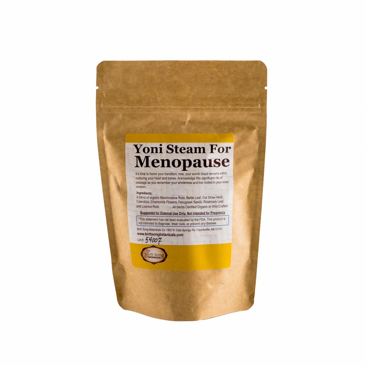 Birth Song Botanicals Co. Yoni steam Yoni Steam for Menopause and Perimenopausal Women to Support Uterine Care* Vaginal Steaming Herbs for Wise Women* Organic Herbal V Steam 3oz