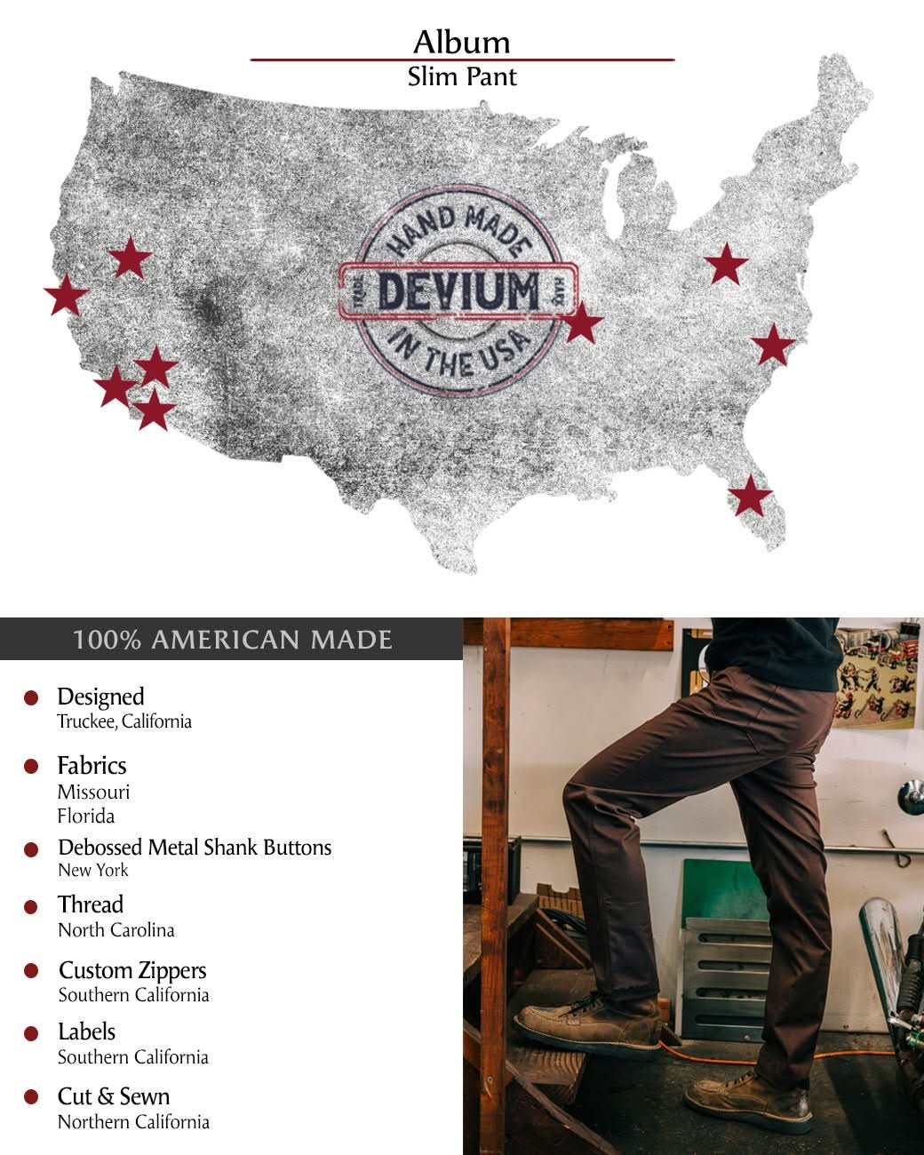 Album Slim Pant - My American Goods