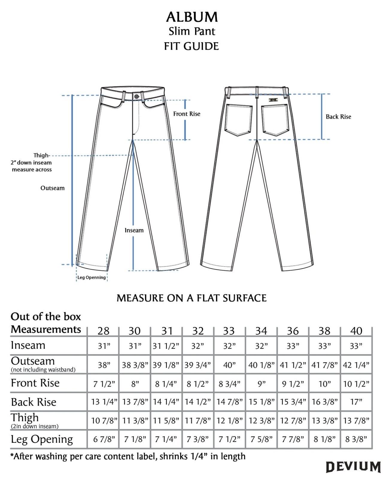 Album Slim Pant - My American Goods
